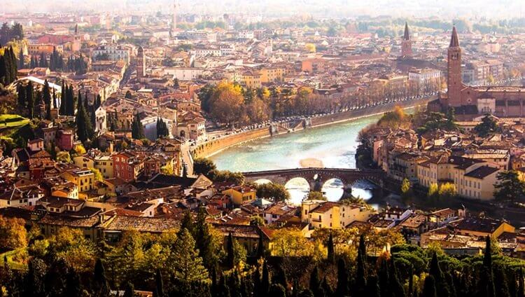 Verona şehir merkezi