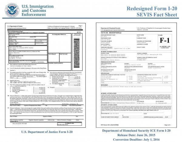 I20 belgesi Abd öğrenci vizesi